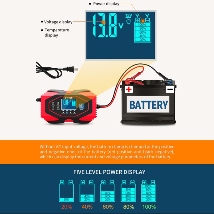 E-FAST 12V/24V Car Battery Emergency Starter Motorcycle Lithium Battery Charger(UK Plug) - Power Bank by E-FAST | Online Shopping South Africa | PMC Jewellery