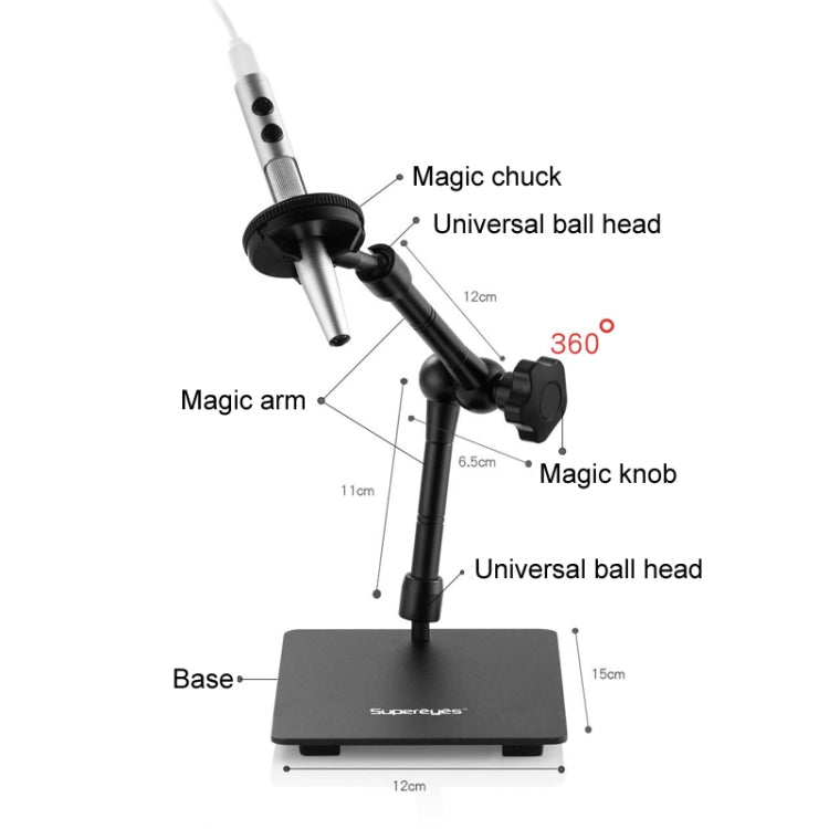 5 Million Digital Electron Microscope Magnifying Dermatoscope, Specification: B008+Z008 High Low Lifting Racks - Digital Microscope by PMC Jewellery | Online Shopping South Africa | PMC Jewellery | Buy Now Pay Later Mobicred