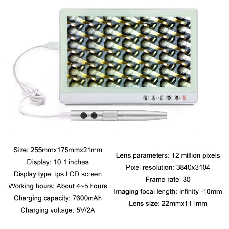5 Million Digital Electron Microscope Magnifying Dermatoscope, Specification: B008+Z04 Universal Bracket - free shipping - PMC Jewellery - Order now!
