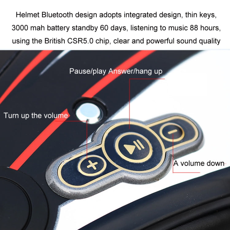 KUQIBAO Motorcycle Bluetooth Headset Double Lens Helmet With Braid, Size: XL(Scrub Black) - free shipping - PMC TechLife - Order now!