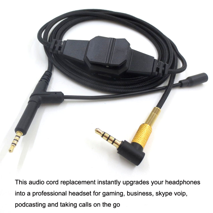 2m For BOSE 700 / QC25 / QC35 / OE2 3.5mm to 2.5mm Gaming Headset Audio Cable(Black) - Headset Accessories by PMC Jewellery | Online Shopping South Africa | PMC Jewellery
