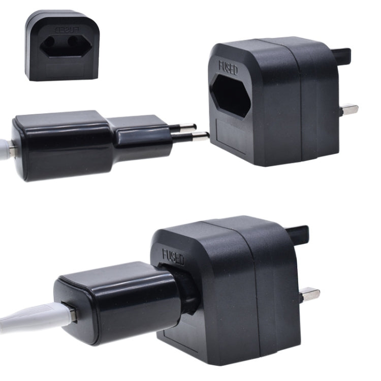 250V EU Plug To UK Plug With Fuse Conversion Plug - Plug Adaptor by PMC TechLife | Online Shopping South Africa | PMC TechLife