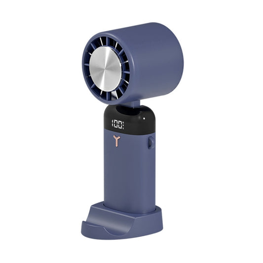 Small Handheld Portable Silent Fan USB Charging Mini Folding Fan, Style: Cooling Style (Blue) - Electric Fans by PMC Jewellery | Online Shopping South Africa | PMC Jewellery | Buy Now Pay Later Mobicred