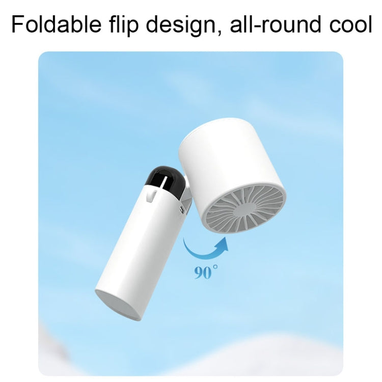 Small Handheld Portable Silent Fan USB Charging Mini Folding Fan, Style: Cooling Style (Blue) - Electric Fans by PMC Jewellery | Online Shopping South Africa | PMC Jewellery | Buy Now Pay Later Mobicred