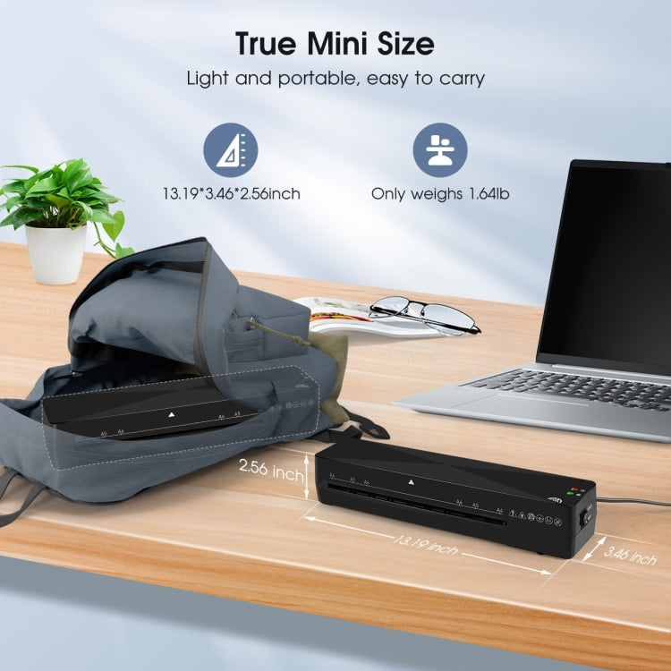 9 Inch A4 Hot Cold Laminator Machine Book Documents Laminator, Size: Set 1(110V US Plug) - Photo Film Covering Machine by PMC TechLife | Online Shopping South Africa | PMC TechLife | Buy Now Pay Later Mobicred