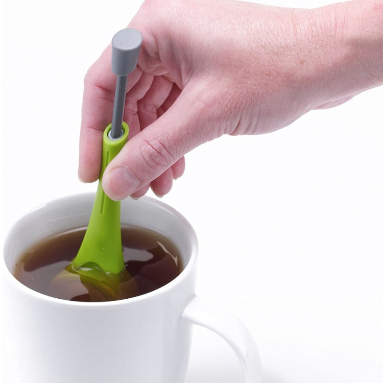 Tea Strainer Reusable Tea Infuser Built-In Plunger Portable Food-Grade Plastic Tea&Coffee Strainer - Tea Strainers by PMC Jewellery | Online Shopping South Africa | PMC Jewellery | Buy Now Pay Later Mobicred