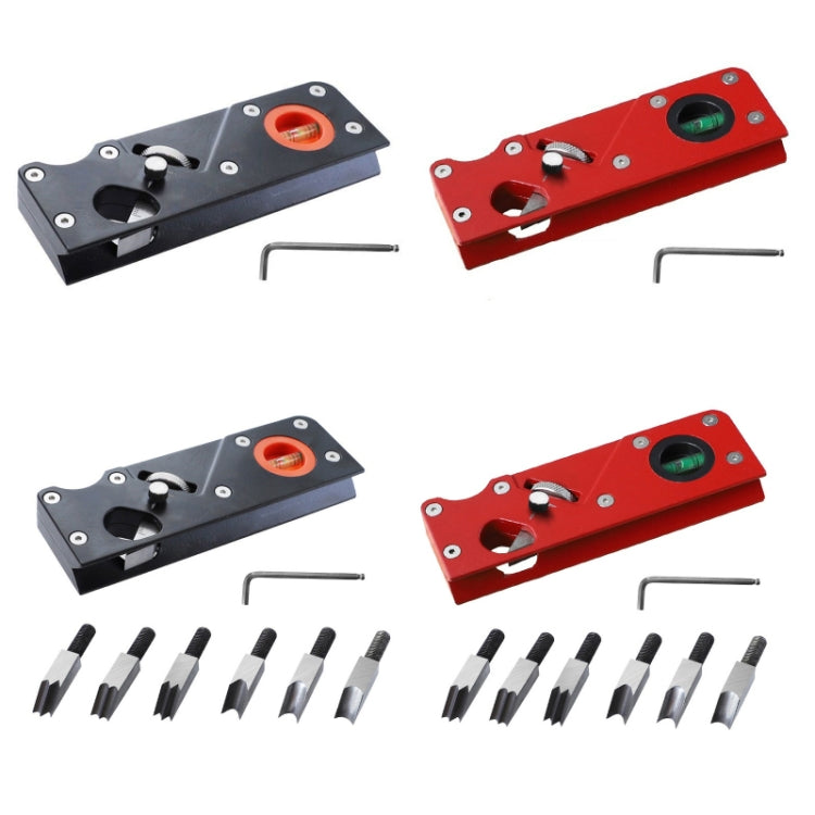 Woodworking Multi-Angle Chamfering Adjustable Depth Hand Planer, Color: Black + 6 Blades - free shipping - PMc TechLife - Order now!