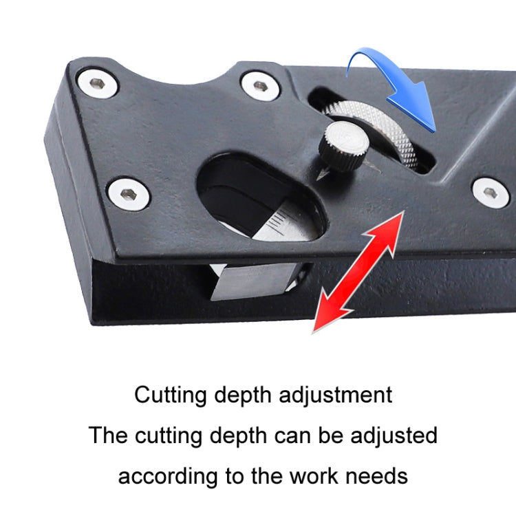 Woodworking Multi-Angle Chamfering Adjustable Depth Hand Planer, Color: Black - Wood Planers by PMC TechLife | Online Shopping South Africa | PMC TechLife
