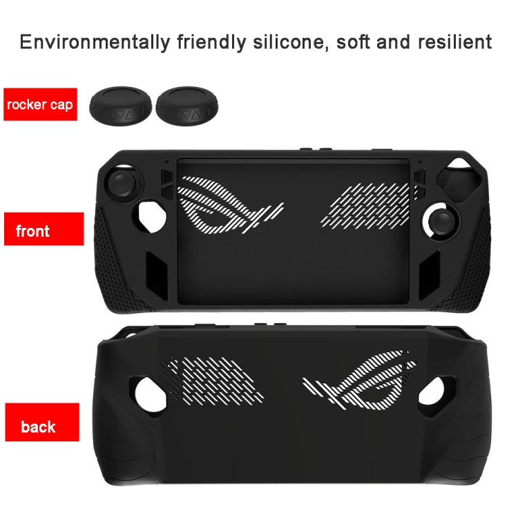 For ASUS Rog Ally Gaming Console Multicolor Silicone Case With 2 Button Caps(White) - Accessories by PMC TechLife | Online Shopping South Africa | PMC TechLife