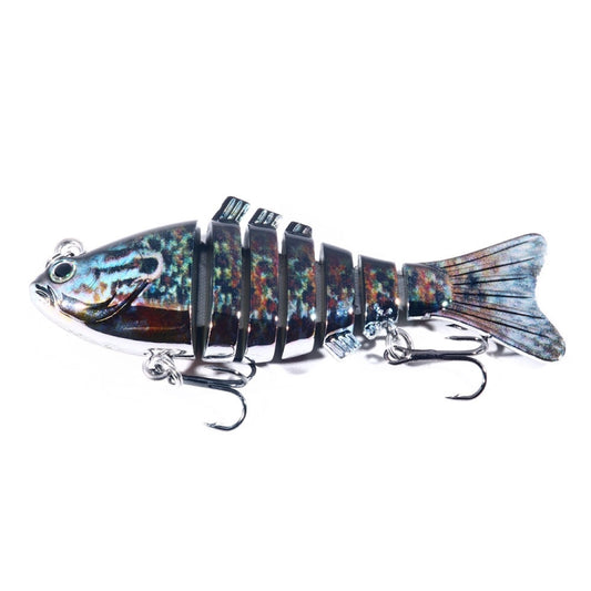 HENGJIA 10cm 24g Bionic Multi-Section Fish Bait Plastic Electroplating Fake Bait(2) - Fishing Lures by HENGJIA | Online Shopping South Africa | PMC Jewellery | Buy Now Pay Later Mobicred