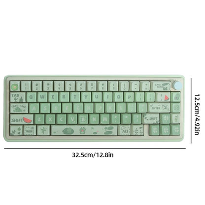 Bluetooth Wireless 3-mode RGB Backlit Gaming Mechanical Keyboard Aluminum Alloy Kit + Keycap(Light Blue) - Other by PMC Jewellery | Online Shopping South Africa | PMC Jewellery | Buy Now Pay Later Mobicred