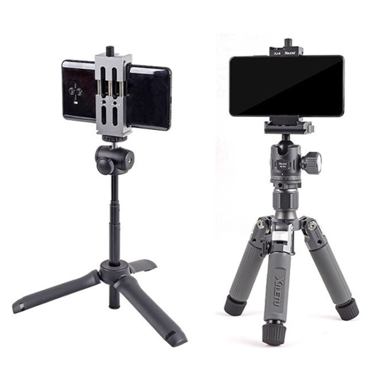 XILETU XJ-8 Aluminum Alloy Camera Head Tripod Mobile Phone Clip(Red) - Other Accessories by XILETU | Online Shopping South Africa | PMC TechLife | Buy Now Pay Later Mobicred