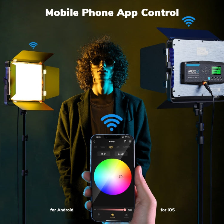 Pixel P80 60W 2600-10000K 542 LEDs Photography Fill Light Support Mobile APP Remote Control���AU Plug - free shipping - PMC TechLife - Order now!
