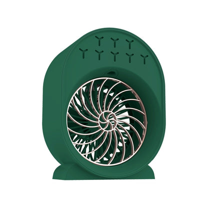 USB Spray Humidification Air Conditioning Fan Small Portable Desktop Air Cooler, Style: Plug-in (Green) - Electric Fans by PMC Jewellery | Online Shopping South Africa | PMC Jewellery | Buy Now Pay Later Mobicred