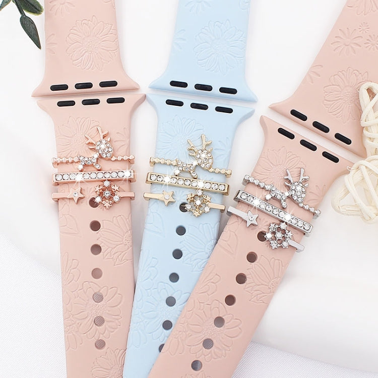 3pcs/Set Smart Watch Silicone Watch Band Decoration Ring(2) - free shipping - PMC TechLife - Order now!