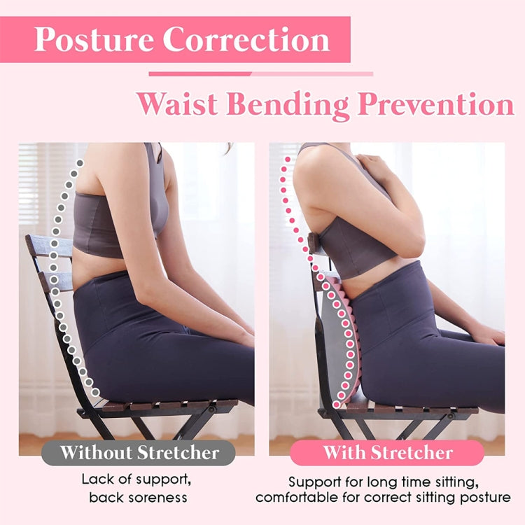 Lumbar Relaxing Massager Spinal Corrective Stretch Exercise Aid, Specification: Color Matching (Pink) - free shipping - PMC TechLife - Order now!