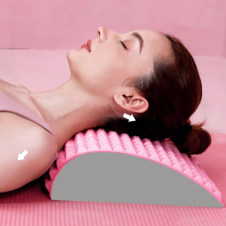 Lumbar Relaxing Massager Spinal Corrective Stretch Exercise Aid, Specification: Color Matching (Pink) - free shipping - PMC TechLife - Order now!