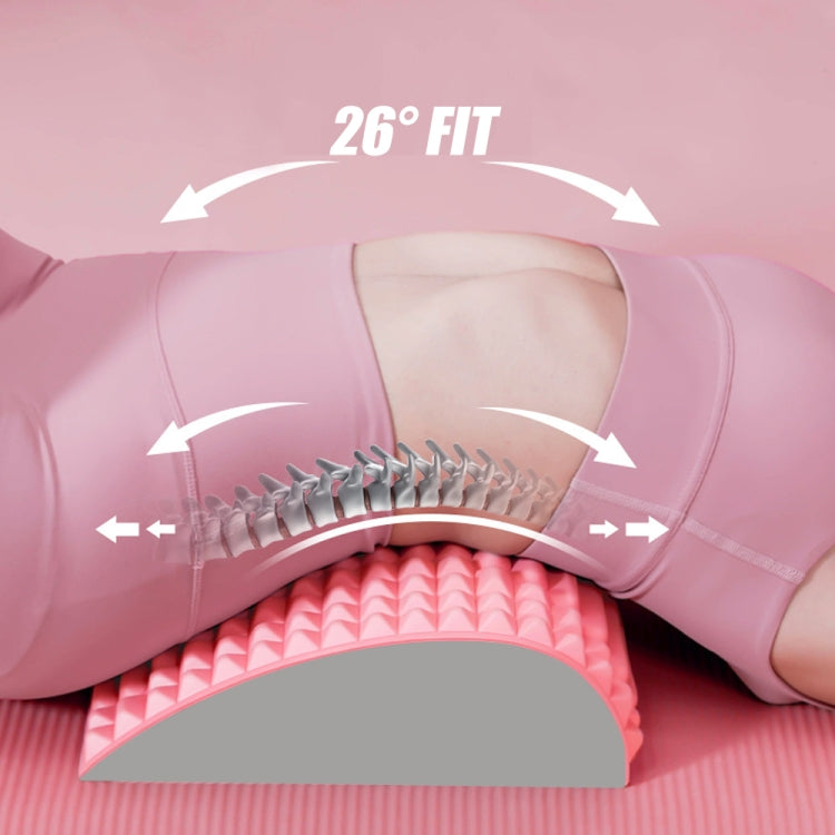 Lumbar Relaxing Massager Spinal Corrective Stretch Exercise Aid, Specification: Color Matching (Pink) - free shipping - PMC TechLife - Order now!