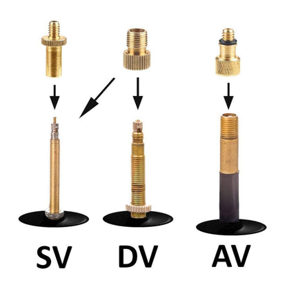 16 in 1 Type 2 SV/AV/DV Bicycle Valve Adapter Set Bike Ball Pump Accessories - Tire Valve Caps by PMC Jewellery | Online Shopping South Africa | PMC Jewellery