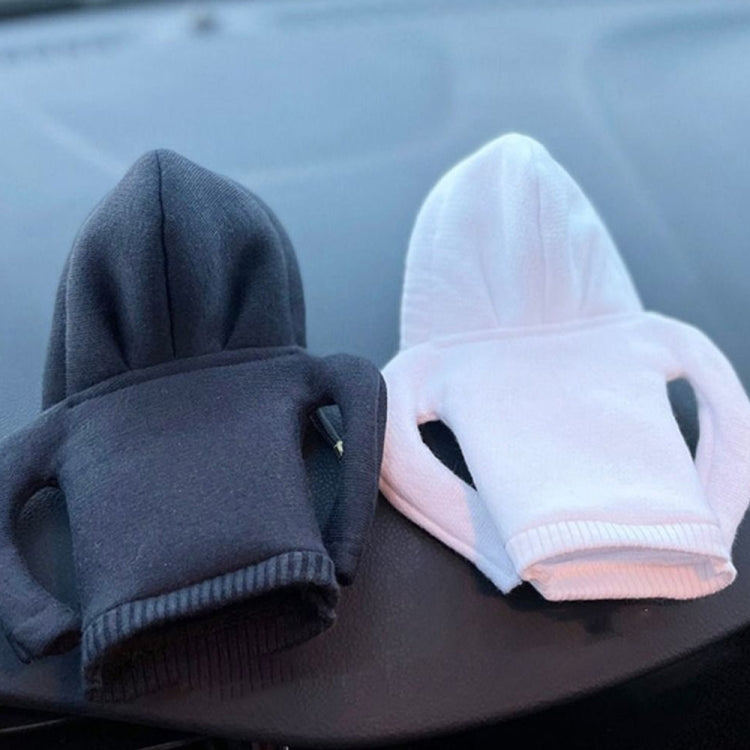 2pcs Car Gear Shift Brake Handle Hoodie Decorative Cover(Black) - Ornaments by PMC TechLife | Online Shopping South Africa | PMC TechLife
