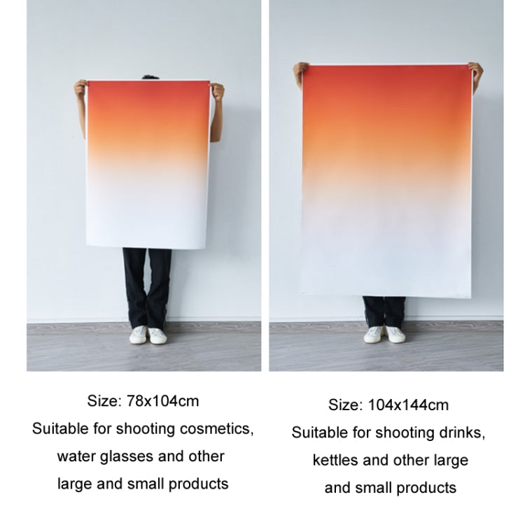 106x144cm Gradient Background Paper Photography Portrait Photo Props(East Dawning) - Gradient Color by PMC TechLife | Online Shopping South Africa | PMC TechLife | Buy Now Pay Later Mobicred
