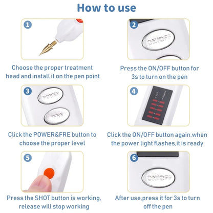 Spot Mole Pen Spot Removal Instrument Home Beauty Instrument, Spec: Charging Model EU Plug(Golden) - Beauty Instrument by PMC Jewellery | Online Shopping South Africa | PMC Jewellery