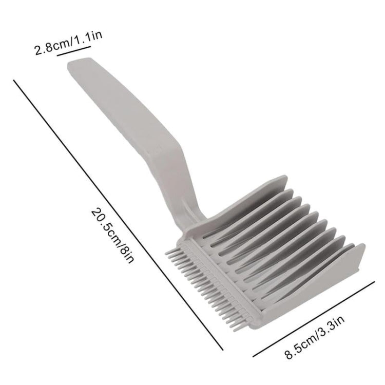 Flat Top Guide Comb Double Ended Hair Cutting Comb Cut Haircut Accessories(Gray) - Hair Trimmer by PMC Jewellery | Online Shopping South Africa | PMC Jewellery