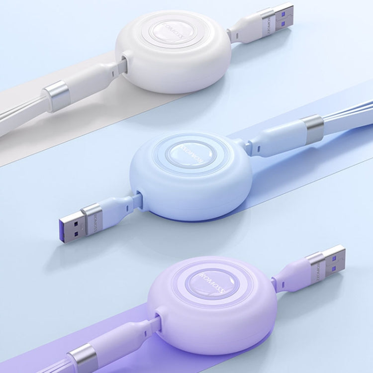 ROMOSS CB256L 1.2m 6A 100W 8 Pin + USB-C/Type-C + Micro USB 3 In 1 Charging Cable(Purple) - Multifunction Cable by ROMOSS | Online Shopping South Africa | PMC Jewellery | Buy Now Pay Later Mobicred