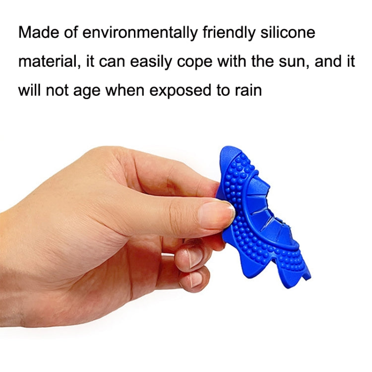 4sets Car Universal Wiper Hole Protective Cover PVC Dustproof Snowproof Wiper Pad(Blue Big Hole) - Others by PMC TechLife | Online Shopping South Africa | PMC TechLife | Buy Now Pay Later Mobicred