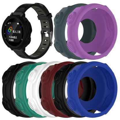 For Garmin Forerunner 235 / 735 Silicone Smart Watch Protective Case(Black) - Watch Cases by PMC Jewellery | Online Shopping South Africa | PMC Jewellery