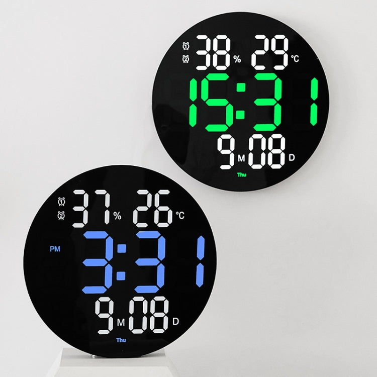 10-Inch Led Digital Wall Clock 2-Color Large Screen Electronic Clock With Temperature Display(Orange) - free shipping - PMc TechLife - Order now!