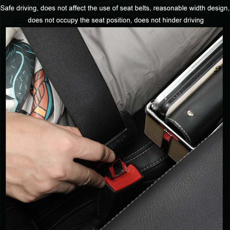 Car Seat Gap Storage Box Multifunctional Mobile Phone USB Charger, Color: QC3.0 Brown - free shipping - PMC TechLife - Order now!