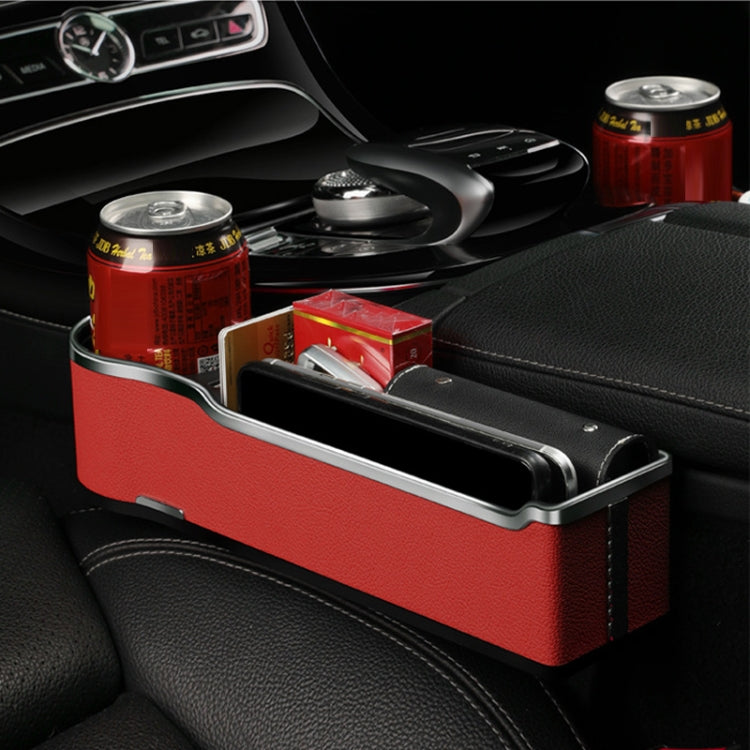 Car Seat Gap Storage Box Multifunctional Mobile Phone USB Charger, Color: Standard Black - Stowing Tidying by PMC TechLife | Online Shopping South Africa | PMC TechLife | Buy Now Pay Later Mobicred
