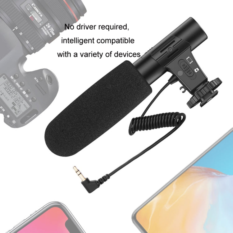 Video Recording Live Camera Mobile Conference Recording Microphone(Black) - Microphone by PMC TechLife | Online Shopping South Africa | PMC TechLife | Buy Now Pay Later Mobicred