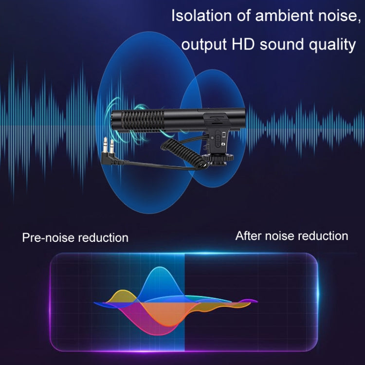Video Recording Live Camera Mobile Conference Recording Microphone(Black) - Microphone by PMC TechLife | Online Shopping South Africa | PMC TechLife | Buy Now Pay Later Mobicred