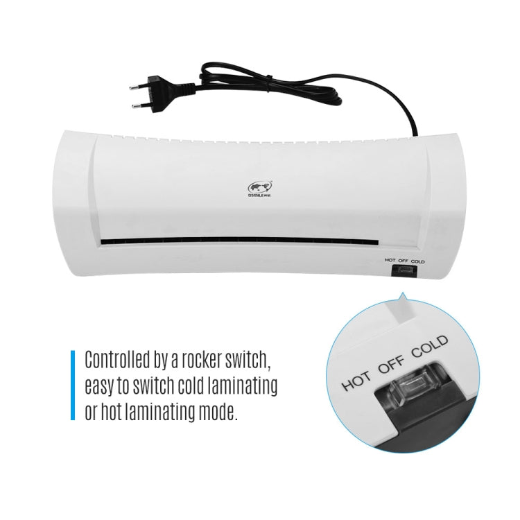 Osmile SL200 A4 Photo Cold and Hot Laminating Machine 340mm/min Speed UK Plug - Photo Film Covering Machine by Osmile | Online Shopping South Africa | PMC Jewellery | Buy Now Pay Later Mobicred