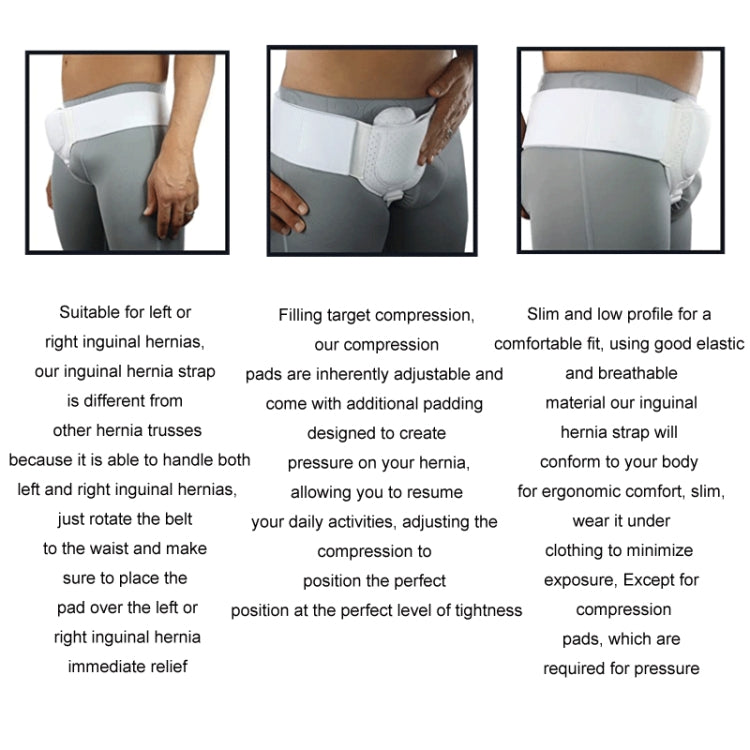 Adult Hernia Belt Groin Protection Belt, Color: Black - Massage & Relaxation by PMC TechLife | Online Shopping South Africa | PMC TechLife | Buy Now Pay Later Mobicred
