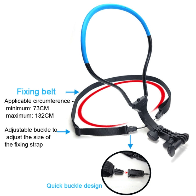 TUYU Camera Neck Holder Mobile Phone Chest Strap Mount  For Video Shooting//POV, Spec:  Vertical +Phone Clip (Blue) - Stand by PMC Jewellery | Online Shopping South Africa | PMC Jewellery | Buy Now Pay Later Mobicred