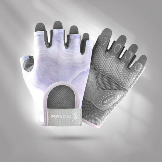 Yoga Sports Gloves Non-slip Shock-absorbing Half-finger Anti-cocoon Gloves, Size: S(Purple) - Safety Gloves by PMC Jewellery | Online Shopping South Africa | PMC Jewellery | Buy Now Pay Later Mobicred