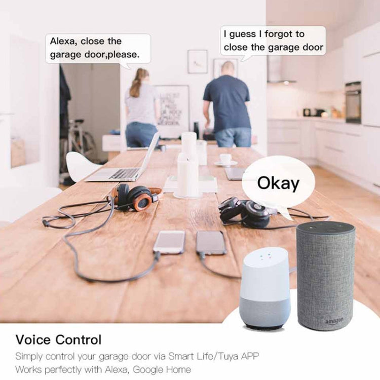 Tuya APP Remote Control WIFI Smart Garage Door Controller, Specification: EU Plug - free shipping - PMC TechLife - Order now!