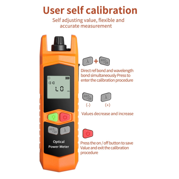 2-in-1 10-30mW Fiber Optic Red Light Pen + Optical Power Meter (-70+6dBm) Set - Fiber Optic Test Pen by PMC Jewellery | Online Shopping South Africa | PMC Jewellery | Buy Now Pay Later Mobicred