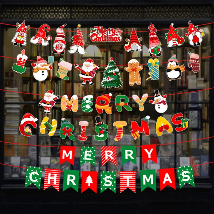 Christmas Alphabet Pull Flag Holiday Party Venue Decoration, Model: HL025 - free shipping - PMC TechLife - Order now!