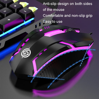 K-Snake Mechanical Feel Keyboard Mouse Kit USB Wired 104 Keycaps Computer Keyboard, Style: Keyboard+Mouse (Black Gray) - Wired Keyboard by K-Snake | Online Shopping South Africa | PMC Jewellery | Buy Now Pay Later Mobicred