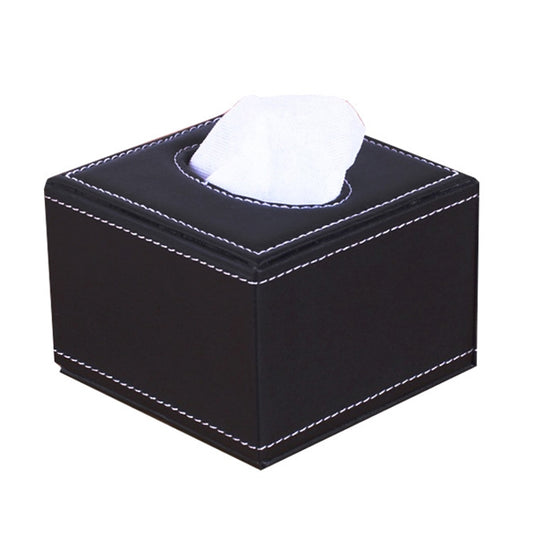 Sheepskin Hotel Restaurant Leather Square Paper Box Car Tissue Box - Tissue Boxes by PMC Jewellery | Online Shopping South Africa | PMC Jewellery | Buy Now Pay Later Mobicred