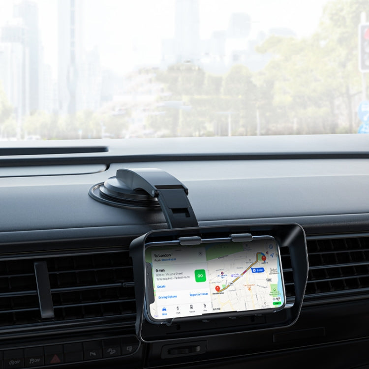 Car Suction Cup Dashboard Mobile Phone Holder with Sun Visor Folding Rotating Car Mount, Style: Hose Model - Car Holders by PMC TechLife | Online Shopping South Africa | PMC TechLife | Buy Now Pay Later Mobicred