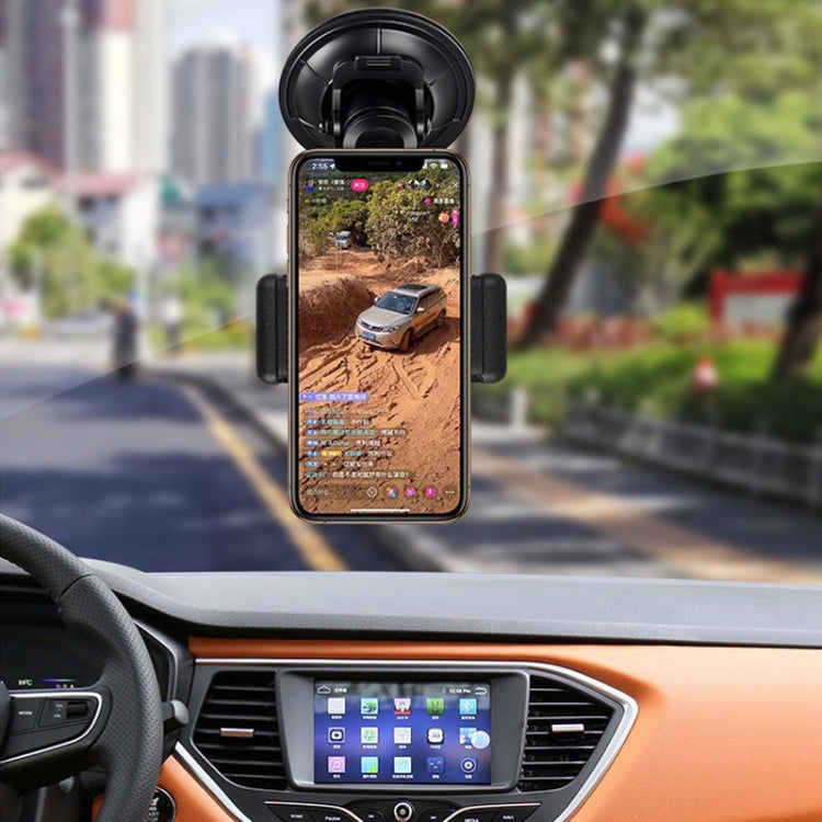Car Suction Cup Mobile Phone Navigation Live Broadcast Shooting Bracket, Specification: Without Bluetooth - Car Holders by PMC TechLife | Online Shopping South Africa | PMC TechLife | Buy Now Pay Later Mobicred