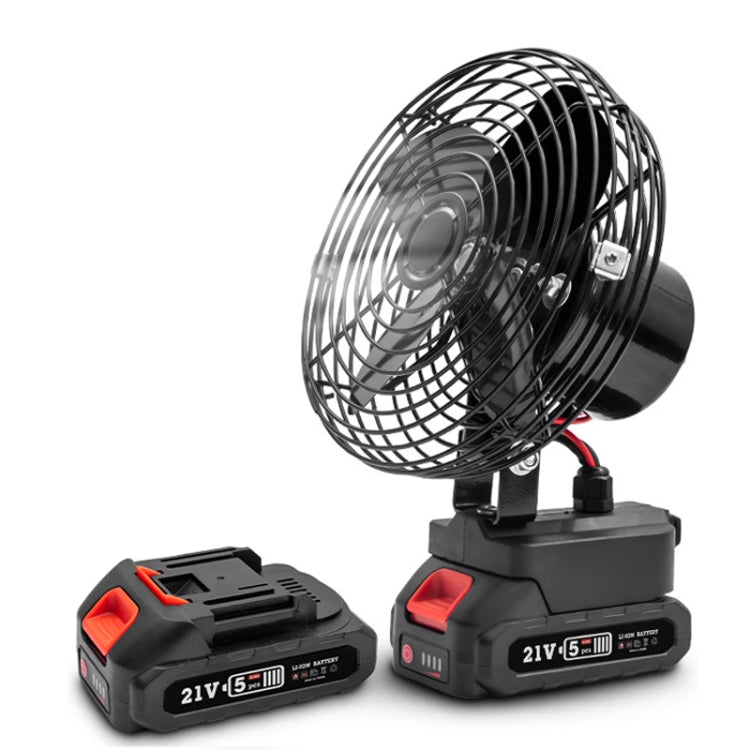 HILDA Portable Powerful Fan Outdoor Hair Dryer, With US Plug Adaptor, Style: 6 inch With 2 Battery(1500mAh) - Electric Fans by HILDA | Online Shopping South Africa | PMC Jewellery | Buy Now Pay Later Mobicred