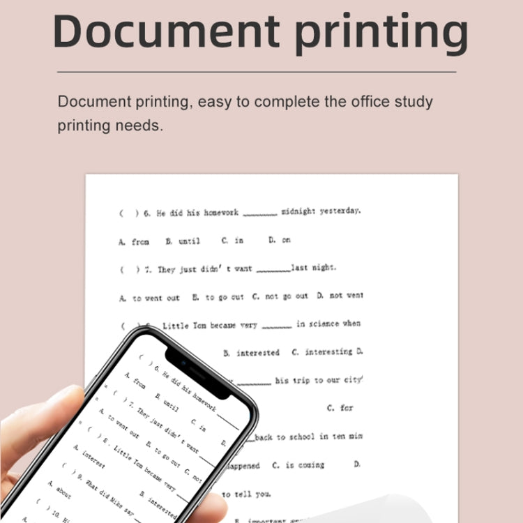 X6 200DPI Student Homework Printer Bluetooth Inkless Pocket Printer White Printing Paper x5 - Printer by PMC TechLife | Online Shopping South Africa | PMC TechLife | Buy Now Pay Later Mobicred