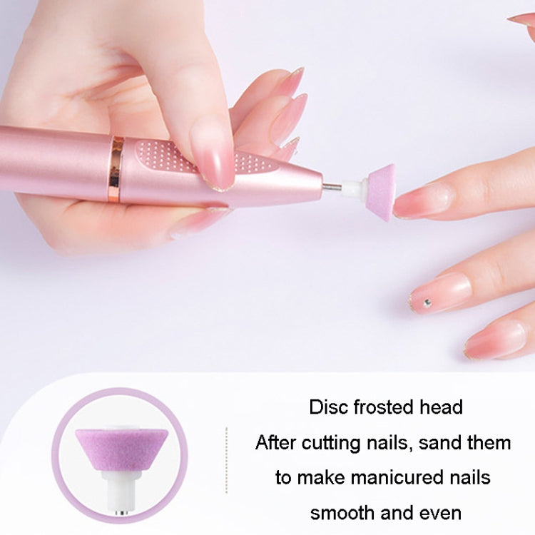 Electrical Nail Polisher Multifunctional Nail Polish Remover Pen Nail Sharpener(Pearl White) - Grinding Tools & Accessories by PMC Jewellery | Online Shopping South Africa | PMC Jewellery