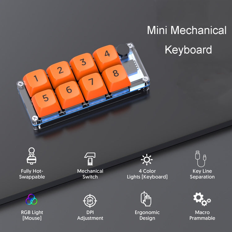 MKESPN Shortcut Macro Defined Wired Samll Keypad Single Handed Gaming Keyboard(Black) - Mini Keyboard by MKESPN | Online Shopping South Africa | PMC Jewellery